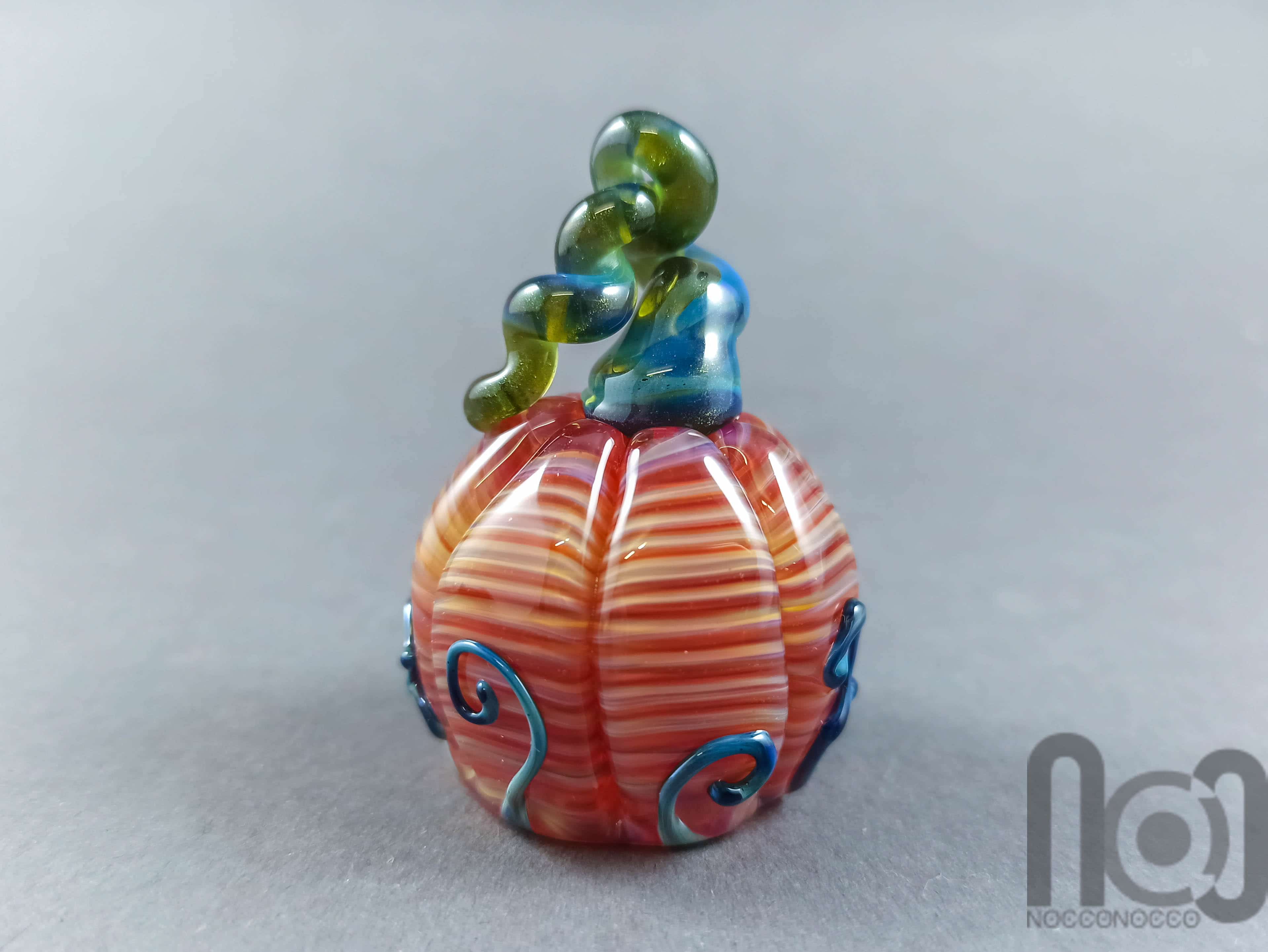 Handmade Glass Pumpkin Figurine — handmade borosilicate glass by NoccoNocco, made in Greece