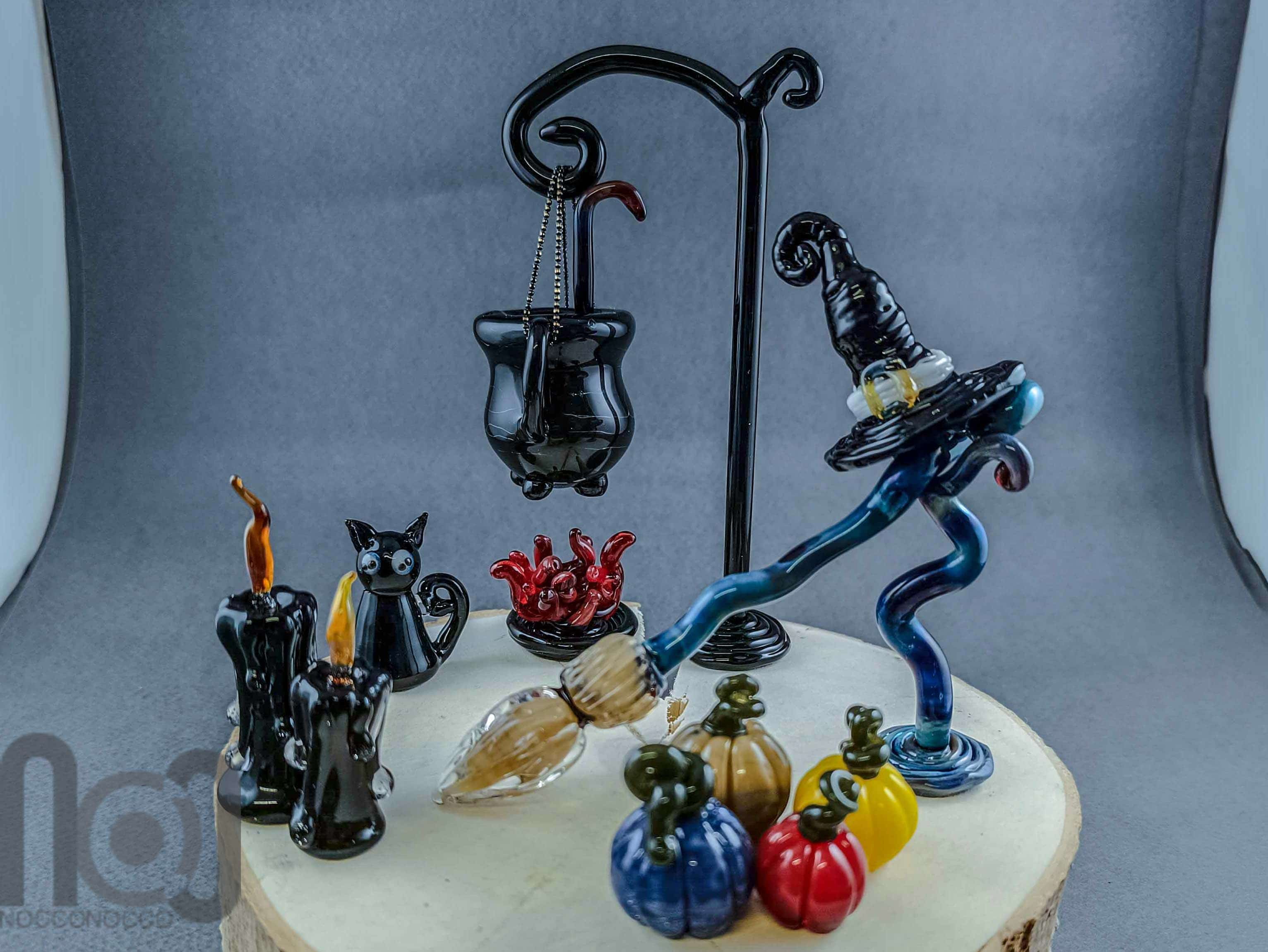Halloween Decoration Set — handmade borosilicate glass by NoccoNocco, made in Greece
