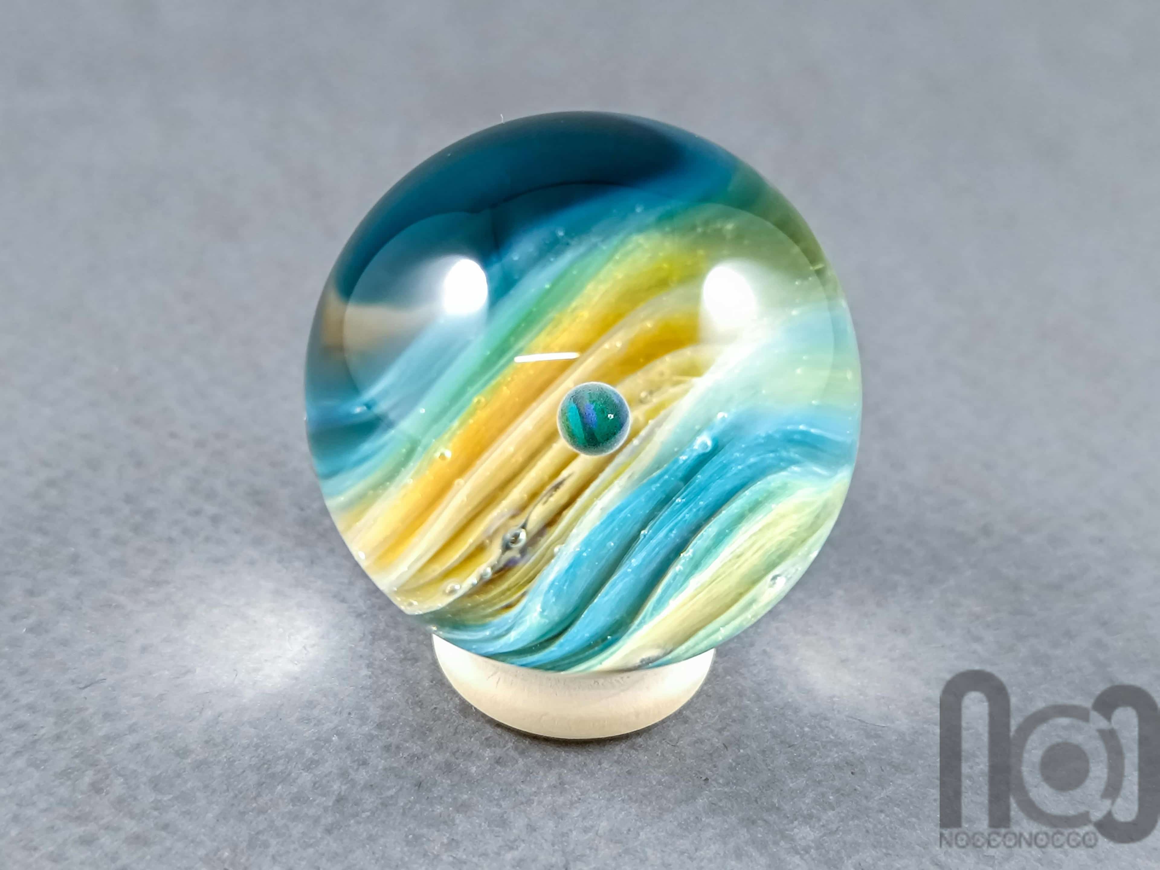 Dune Marbles — handmade borosilicate glass by NoccoNocco, made in Greece