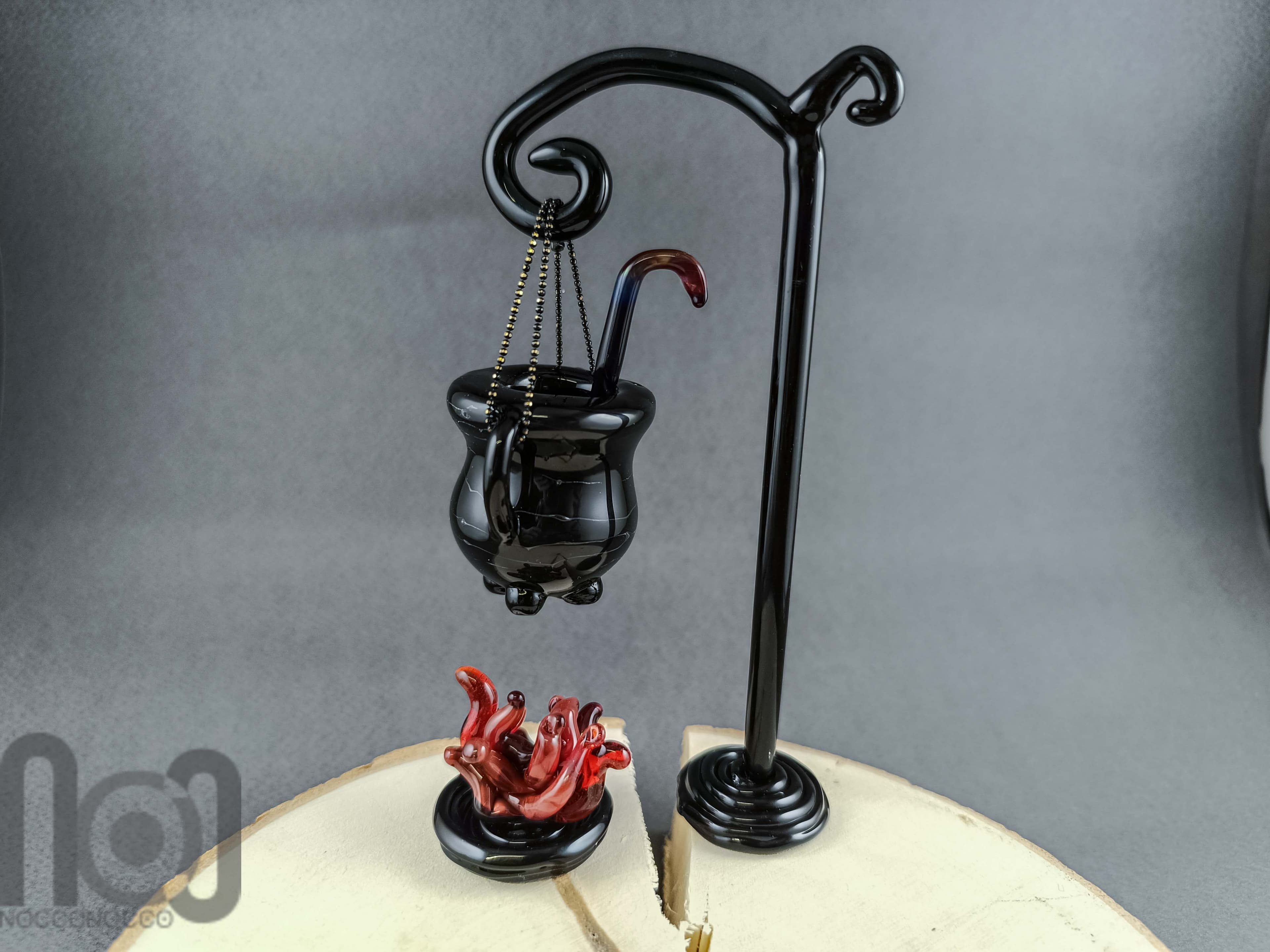 Halloween Decoration Set — handmade borosilicate glass by NoccoNocco, detail view 2 of 6, made in Greece