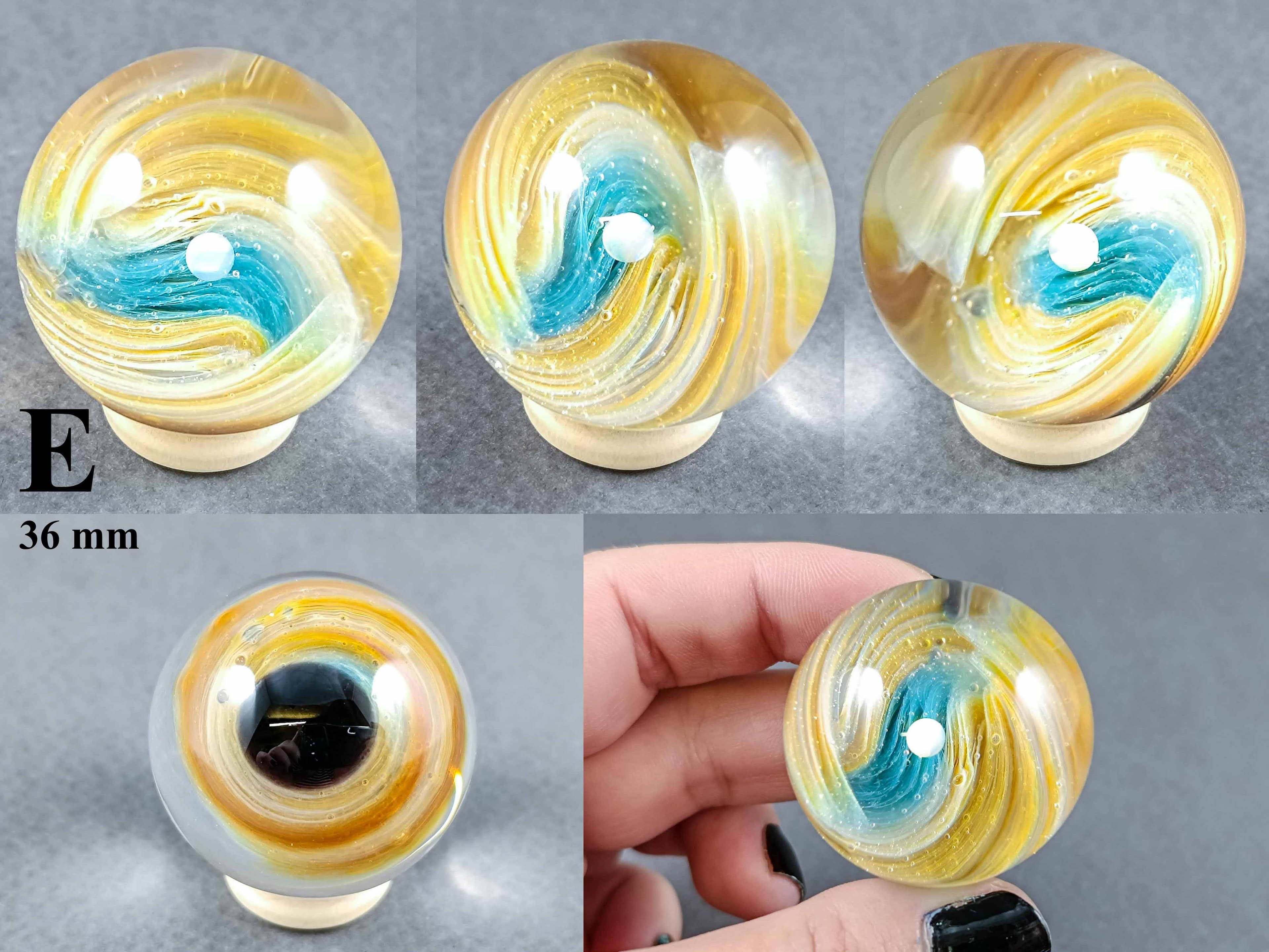Dune Marbles — handmade borosilicate glass by NoccoNocco, detail view 6 of 6, made in Greece