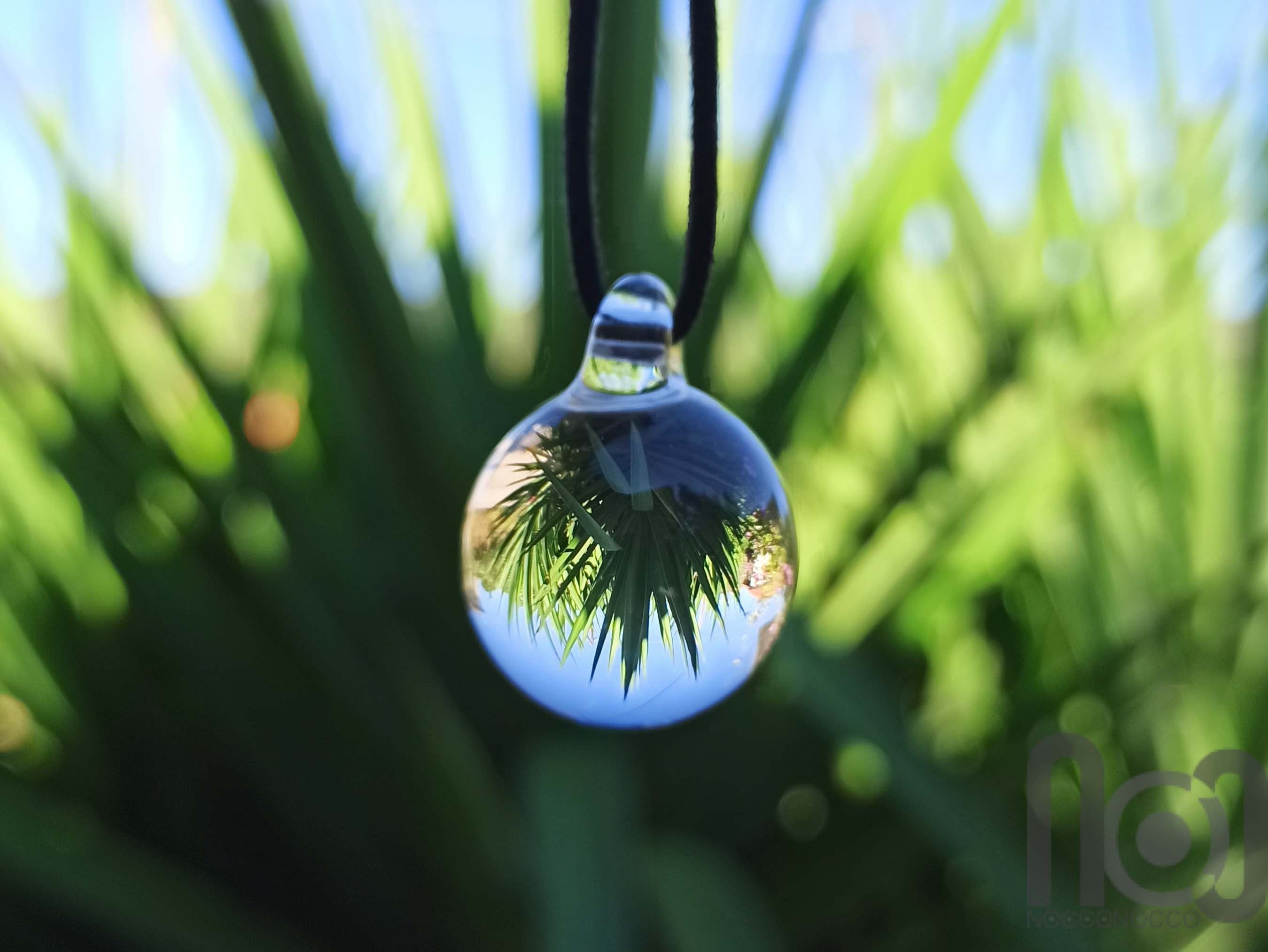 Handmade Clear Glass Sphere Pendant - Made to Order — handmade borosilicate glass by NoccoNocco, made in Greece