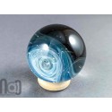 Fine Silver Fumed Glass Galaxy Marble, v543