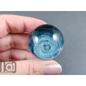 Fine Silver Fumed Glass Galaxy Marble, v543