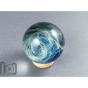 Fine Silver Fumed Glass Galaxy Marble, v548