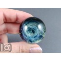 Fine Silver Fumed Glass Galaxy Marble, v548