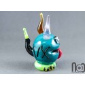 Handmade Glass Monster Sculpture, Whimsical Borosilicate Art 