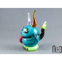 Handmade Glass Monster Sculpture, Whimsical Borosilicate Art 