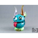 Handmade Glass Monster Sculpture, Whimsical Borosilicate Art 