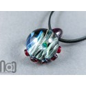 Heady Glass Galaxy Pendant with Opal Planet, v327