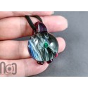 Heady Glass Galaxy Pendant with Opal Planet, v327