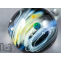 Heady Glass Galaxy Pendant with Opal Planet, v335