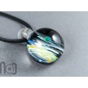 Heady Glass Galaxy Pendant with Opal Planet, v335