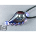 Galaxy Glass Pendant with Floating Opal, v340