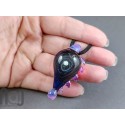 Galaxy Glass Pendant with Floating Opal, v340