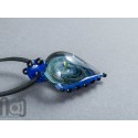 Galaxy Glass Pendant with Floating Opal, v341