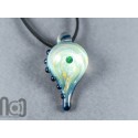 Galaxy Glass Pendant with Floating Opal, v344