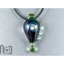 Galaxy Glass Pendant with Floating Opal, v345