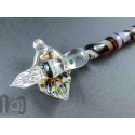 Handmade Glass Dip Pen with Opal