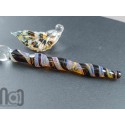 Handmade Glass Dip Pen with Opal